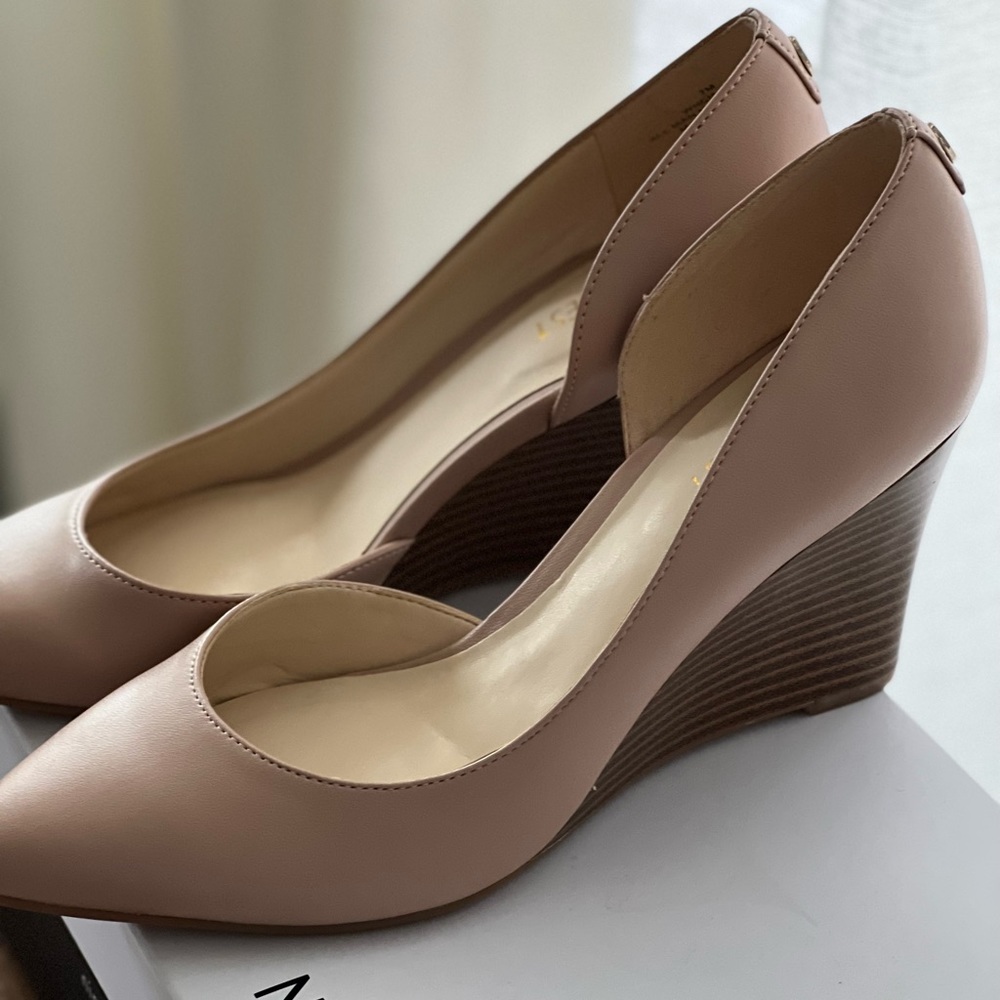 Nine West blush wedge heel